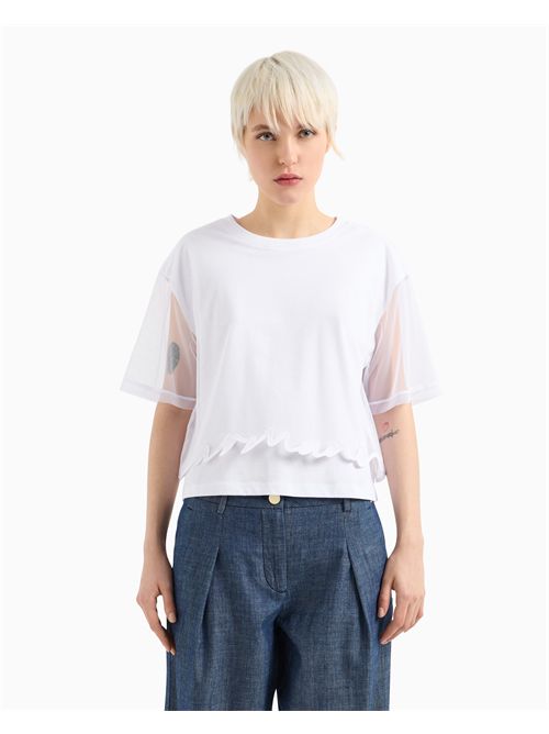 t-shirt woman white ARMANI EXCHANGE | XW000541AF10359/U0002